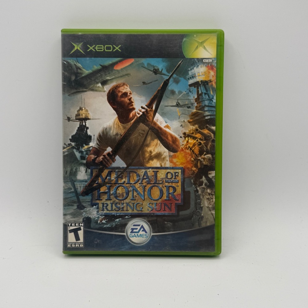 EA Games Medal of Honor Rising Sun Xbox NTSC Excellent WWII First Person Shooter